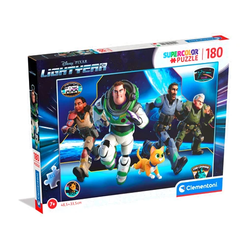 Clementoni 29312 Disney Pixar Buzz Lightyear Supercolor Lightyear-180 Pieces-Jigsaw Puzzle for Kids Age 7, Multi-Coloured