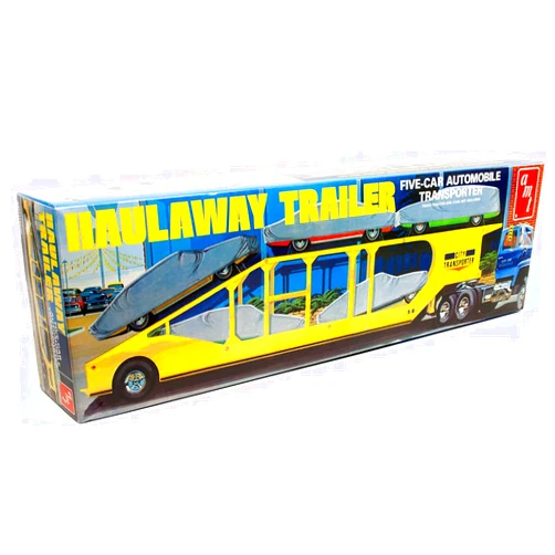 AMT Skill 3 Model Kit Haulaway Trailer Five-Car Automobile Transporter 1/25 Scale Model