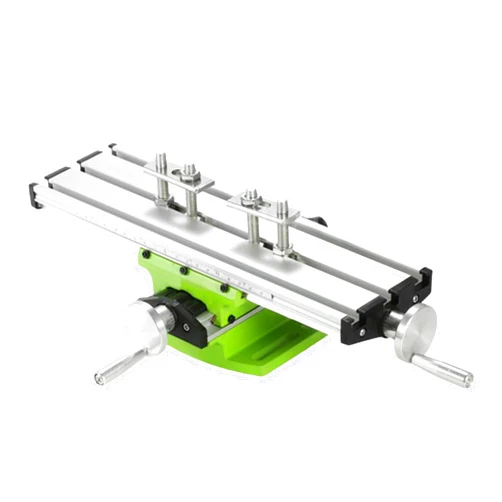 Vanttokeey Compound Slide Table, Multifunctional Miniature Bench Drill Worktable Drilling Milling Machine Working Slide Table 12.2 x 3.5 x 3 inches