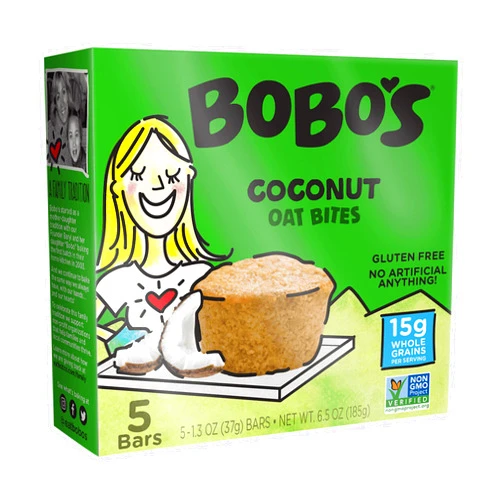 Bobo's Oat Bites, Coconut, 1.3 Ounce - 5 Count (Pack of 1)