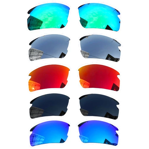 Acefrog 5 Pairs Polarized Replacement Lenses for Oakley Flak 2.0 XL OO9188 Sunglasses, Perfectly Fit, Shatterproof, Anti-scratch, Value Pack