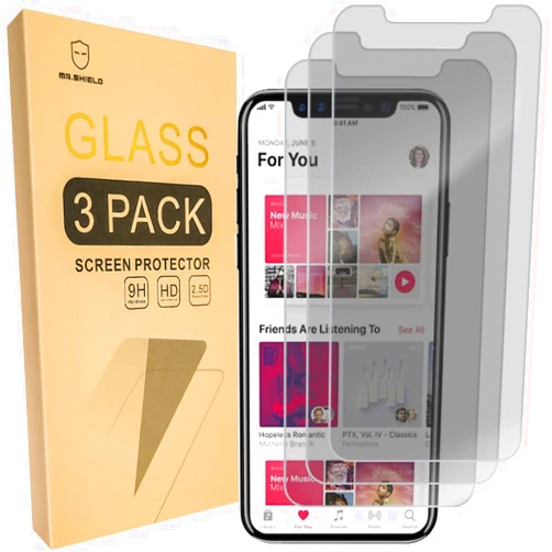 Mr.Shield [3-PACK] Privacy Screen Protector Compatible with iPhone 11 / iPhone XR [Tempered Glass] [Anti Spy] Screen Protector with Lifetime Replacement
