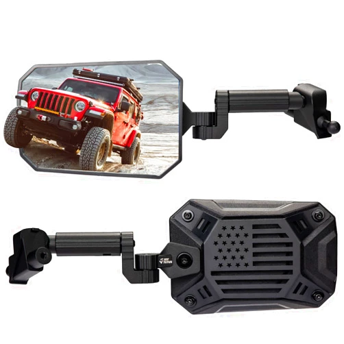 JOYTUTUS Mirrors Doors Off Compatible with Wrangler JL/JLU 2018-2023 & Gladiator JT, JL Side Mirrors with Ball Adapter, Wider View No Vibrate & Wobble (NOT FIT 2024 Wrangler), Patented