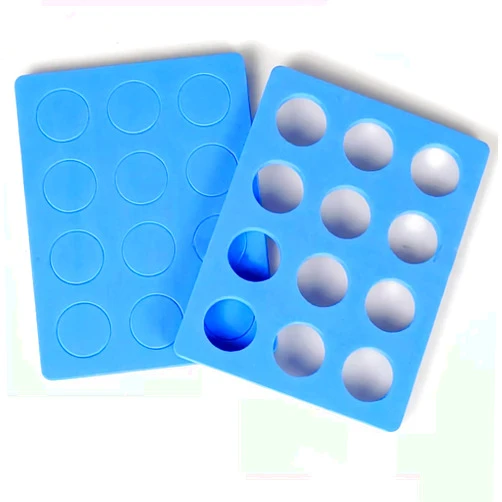 Beausougon 2 PCS of Prep-Safe Micro-centrifuge Tube Floating Rack; No Vortex Attachment, for Centrifuge Tubes and PCR Tubes Foam Holder， Random Color (50ml-12 Holes)