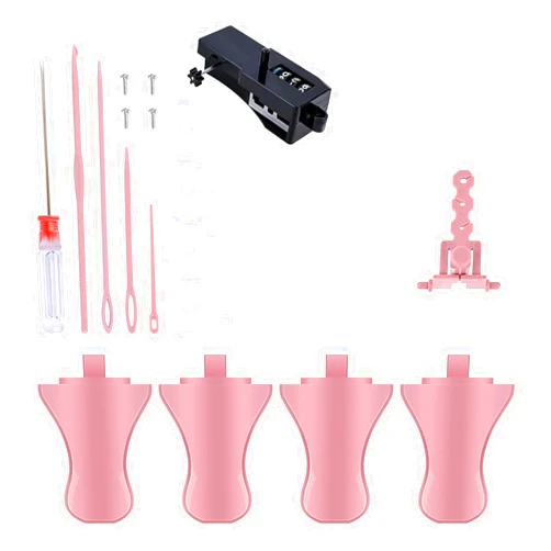 FDXGYH 19pcs Knitting Machines Adapter Set Plastic Knitting Tensioner Digital Counter Knit Hook Kit for Sentro 22, Sentro 40 and Sentro 48 & Jamit Loom