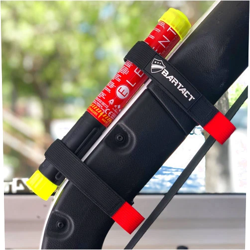 Bartact Roll Bar Strap Fire Extinguisher Holder for Element E50 Combo Kit, PALS/MOLLE Compatible, Extinguisher Included, Made in the USA, by Bartact