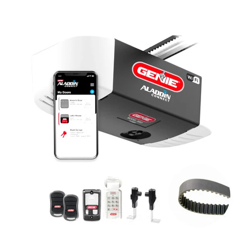 Genie QuietLift Connect – WiFi Smart Garage Door Opener with Added Wireless Keypad, ¾ HPC Smart Belt Drive – Compatible with Alexa and Google Assistant, Model 3053-TKV