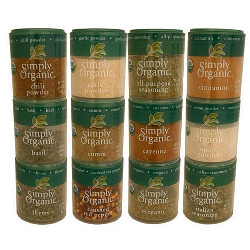 Generic Simply Organic Mini Spices Gift Set (12 FLAVORS)-by AUUOO