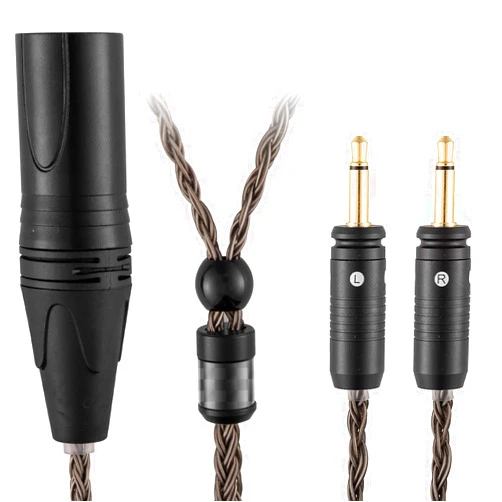 SYRNARN 4-Pin XLR Balanced Audio Cable Compatible with Focal Clear MG Stellia Celestee Elear Elegia Elex Radiance Headphone for Focal Cable 16 Core Replacement (with 4-Pin XLR Balanced, 2Meters 6.5Ft)
