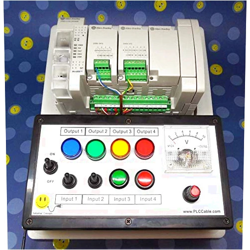 Industrial Concepts Allen Bradley Micro850 Programmable CCW PLC Trainer ~ Micro800 Training Starter Kit Analog