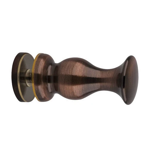 BRIXWELL K-COLSM-ACP Colonial Glass Door Knob Single Mount Antique Copper