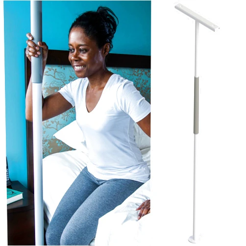 HEALTHCRAFT SuperPole, (8-Feet) Tension-Mounted Floor to Ceiling Grab Bar, Stand Assist Transfer Pole for Seniors, Safety Pole for Bedroom, Bathroom & Living Room (300 Lbs. Capacity)
