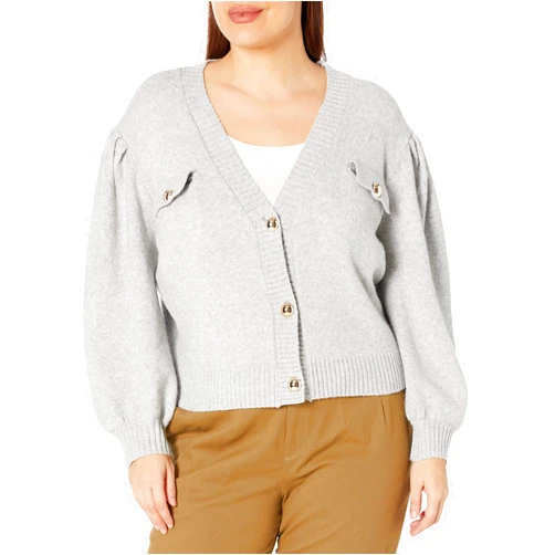 KENDALL + KYLIE Women's V-Neck Cardigan with Pocket