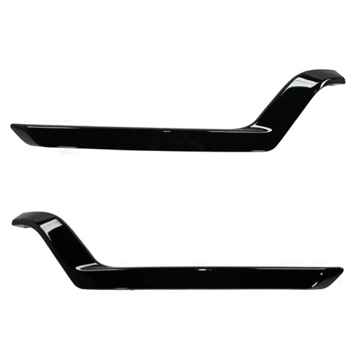 YONSKJAD Pair Set of 2 Bumper Face Bar Trims Molding Step Pads Front Driver & Passenger (Chrome) 16568261