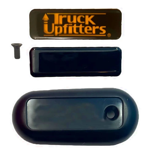 Truck Upfitters Replacement ABS Plastic Heavy Duty Palm Handle for are LSII/LSX Tonneau Covers for X Series/Z Series Camper Shells with Screw & Black Decal | Truck Tonneau Cover and Truck Cap Handle