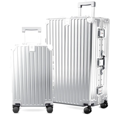 ALPHA CAMP 2 Piece Luggage Sets With Dual Layer Aluminum Frame, TSA Locks, 3-Layer PC 20
