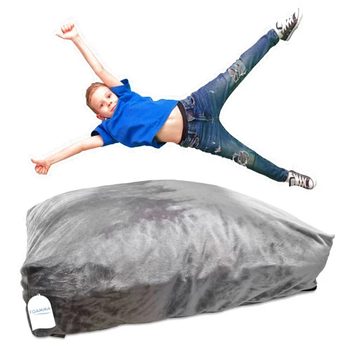 Foamma Crash Pad - (48’’ X 48’’) (4 Feet X 4 Feet) - Sensory Pad with Foam Blocks for Kids and Adults with Extreme Comfortable Fabric and Washable Cover, Ideal for Kids to Jump, Play or Relax
