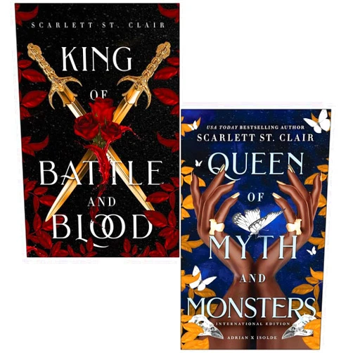 Scarlett St. Clair Adrian X Isolde Series Collection 2 Books Set By Scarlett St Clair (King of Battle and Blood, Queen of Myth and Monsters)