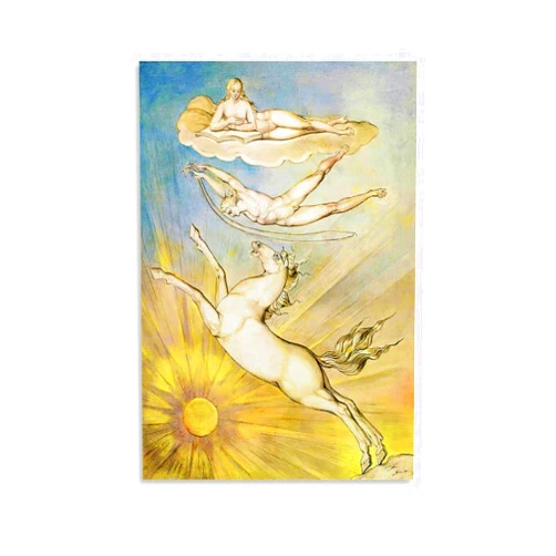 Generic William Blake Art Poster Like An Falling From The Clouds Canvas Wall Art Poster For Room Aesthetics And Decoration Canvas Poster12x18inch(30x45cm)