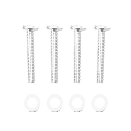 MOUNT-IT! M8 Screws for Samsung TV [M8 x 45mm, Pitch 1.25mm] Stainless Solid Steel Screw Bolts for Wall Mounting | Samsung 7, 8 9 Series Compatible (Silver)