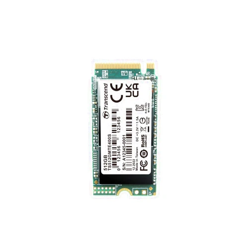 Transcend TS512GMTE400S 512GB NVMe M.2 PCIe Gen3x4 42mm Internal SSD with Speeds up to 2,000MB/s