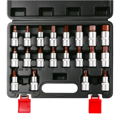 TAGVIT 20 Piece Torx Bit Socket Set, Premium S2 Alloy Steel, 1/2