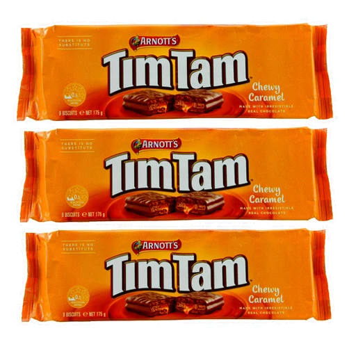 ARNOTT'S Arnotts Tim Tam Chewy Caramel 175g x 3