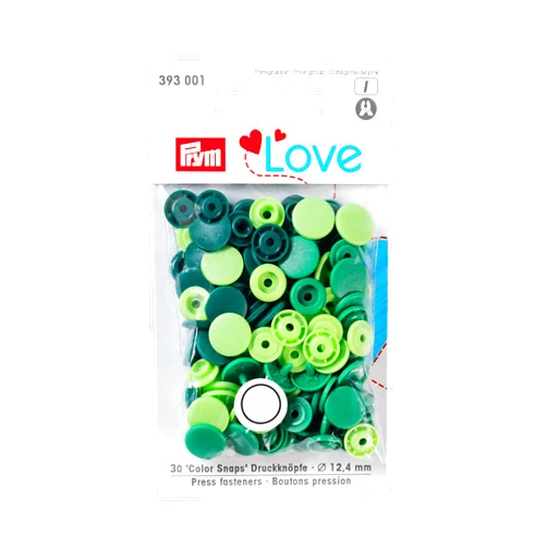 Prym Press Fasteners, Green, One