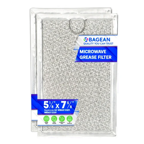 Bagean Microwave Filter Replacement 7.64” x 5.12” for GE WB06X10309 WB06X10359 Microwave Grease Filter - Also Fit’s LG Kenmore and More - Filters Kitchen Oven Air Entering Over the Range Vent Fan (2-Pack)