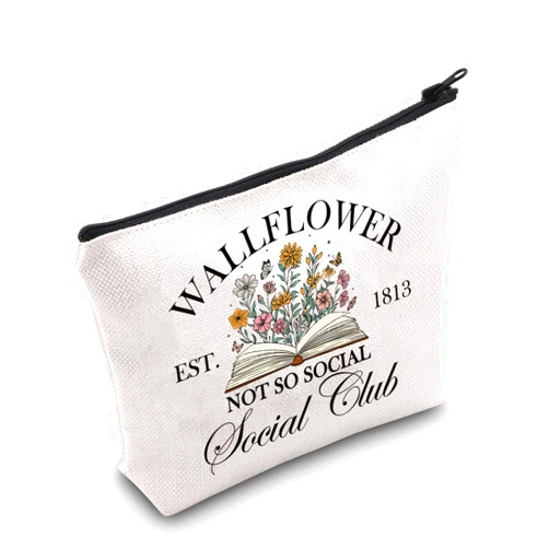 G2TUP Polin Season Makeup Bag Wallflower Social Club Gifts Colin's Carriage Rides Gifts Wallflower Zipper Pouch (Est1913)