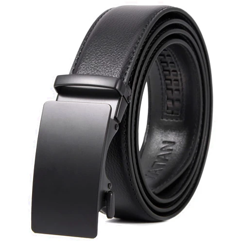 VATAN Men's Belt Leather Ratchet Belt for Men Dress Casual Every Day with Adjustable Buckle, Trim to Fit