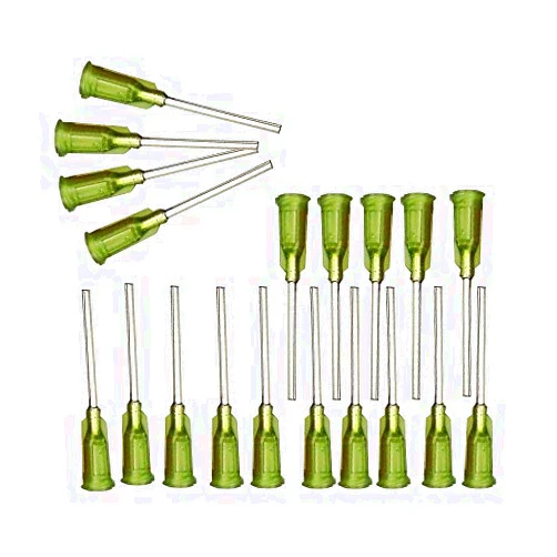 BBTCTY Industrial Dispensing Needles with Luer Lock 14 Ga x 1 Inch Length, Blunt Tip, Screw Interface,Pack of 100