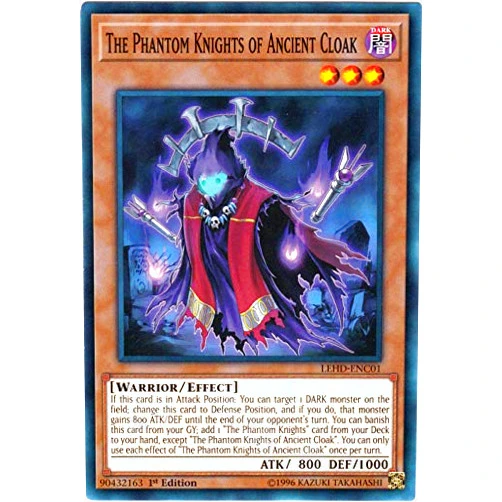 Yu-Gi-Oh! - The Phantom Knights of Ancient Cloak - LEHD-ENC01 - Common - 1st Edition - Legendary Hero Decks - Phantom Knights Deck