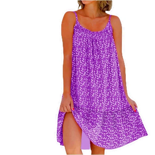 YeeKeniO Pink Sundress, Pink Cami Bloom Dress, CamiBloom - Floral Printed Camisole Dress,Pink Dress