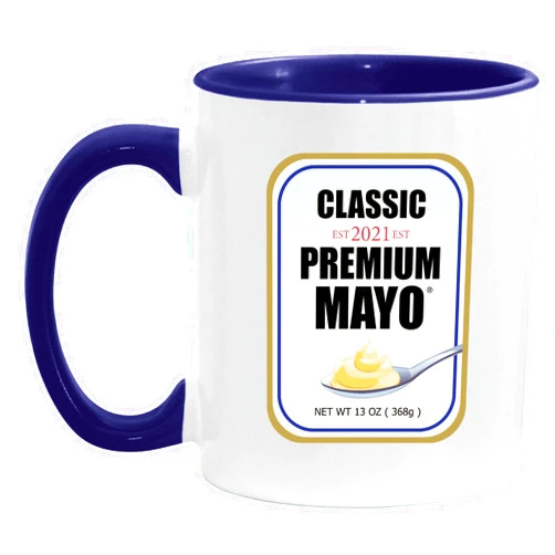 Treepon Mayonnaise Diy Halloween Costume matching Group mayo 11oz 15oz Inner Color Accent Mug