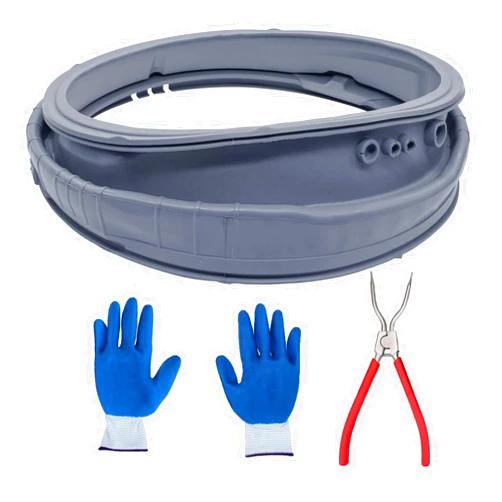 Luojiedejinbiao MDS47123619 Washer Door Gasket Replacement for Lg Front Load Washer Door Gasket Boot Seal WM3500CW, WM3270CW, WM3370HWA, WM3080CW/00, WM3670HVA/01 Replaces AP6236842, AGF75223080 (MDS47123619)
