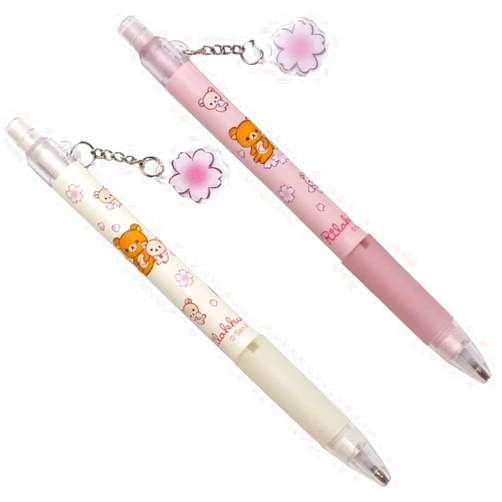 Galyacht 2Pcs Cute Kawaii Sakura Mechanical Pencil Cartoon Bear Mechanical Pencil 0.5mm/0.7mm Automatic Pencils Writing Tool School Office Press Pen Random Mechanical Pencils