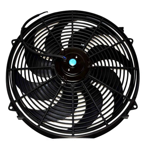 A-Team Performance Radiator Electric Cooling Fan 16 Inch Radiator Fan Heavy Duty 12V Wide Curved 16