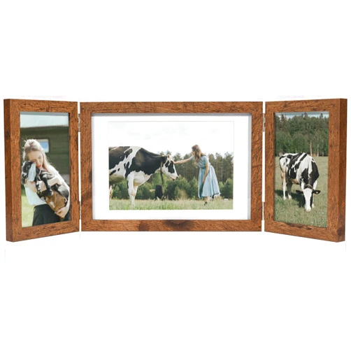 Afuly Bilderrahmen Mehrere Bilder Collage Holz 3 Bilder für 10x15 und 13x18 Fotos Mehrfach Fotorahmen Wandrahmen Family Hochzeit Oma Mum Mutter Geschenk Desktop Wand Dekoration