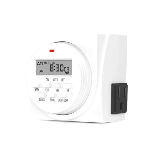 BN-LINK 7 Day Heavy Duty Digital Programmable Timer, FD60 U6, 115V, 60Hz, Dual Outlet, Indoor, for Lamp Light Fan Security UL Listed