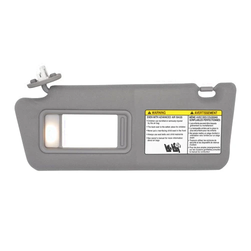 NHILES Driver Left Side Sun Visor Replacement Fits for Toyota Tacoma 2005-2015 Sunshade with Light 7432004210B0 Color Gray
