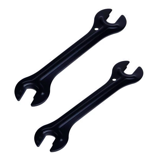 Antrader 2 Pcs Bike Hub Cone Wrench,Bicycle Pedal Wrench Double Side Cycling Repair Removal Tool,13,14,15,16mm,Black