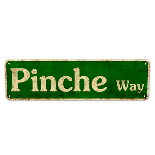 YOYUJU LINStore Pinche Way Slim Tin Sign Street Funny Metal Sign Wall Decor for Bedroom Home Bar Garage Art Gift 4