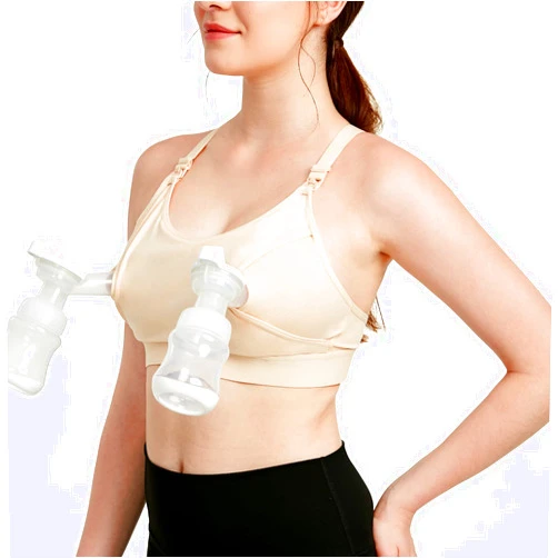 Lupantte Pumping Bra Hands Free, Breast Pump Bra, Adjustable Breast-Pumps Holding and Nursing Bra, Pumping & Nursing Bra