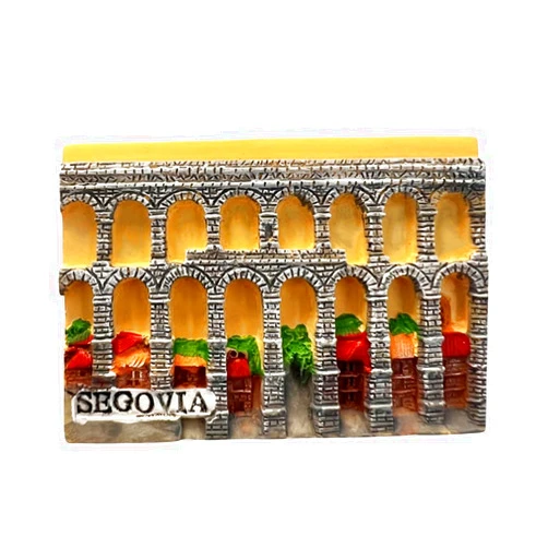 Tianfulai Segovia Aqueduct Spain Refrigerator Magnet 3D Travel Souvenir Fridge Decoration Magnetic Sticker Craft Collection