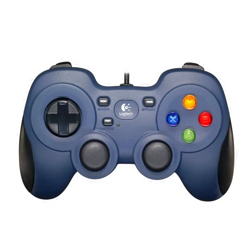 Logitech G F310 Wired Gamepad Controller Console Like Layout 4 Switch D-Pad PC - Blue/Black