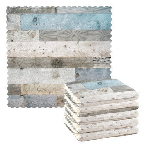 Kcldeci Farmhouse Barn Door Rustic Wooden 6 Pack Kitchen Dishcloths, Reusable Dish Towels,Dish Cloths,Dishes Dish Rags Kitchen Washcloth Absorbent Cleaning Cloths 11x11 inch