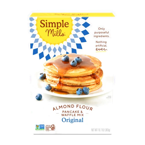 Simple Mills Almond Flour Pancake Mix & Waffle Mix, Gluten Free, Made with whole foods, (Packaging May Vary), 10.7 Ounce (Pack of 1)