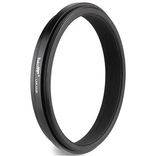 Haoge Lens Filter Adapter Ring for Fujifilm X100VI Fuji FinePix X100V Camera fit 49mm UV CPL ND Filter Lens Cap Replace Fujifilm AR-X100 Black