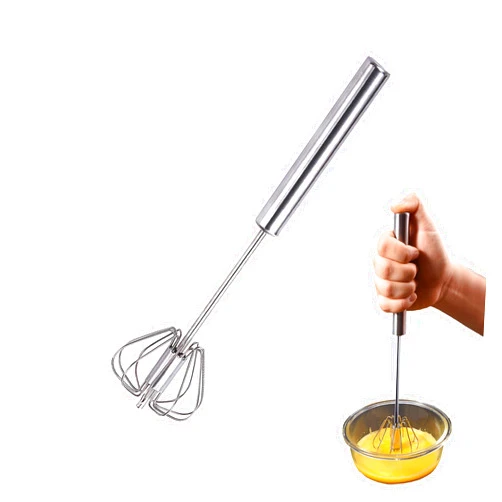 GZXTSKY Small Whisks for Cooking,Egg Beater Whisk,Stainless Steel Wisking Tool,Semi Automatic Whisk,Hand Mixer Whisk,Kitchen Whisk (XT11)